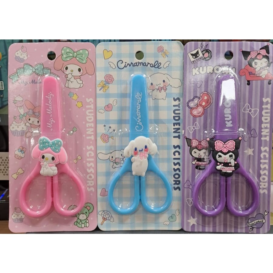 

Gunting motif sanrio Gen 2 kuromi / melody / cinnamoroll