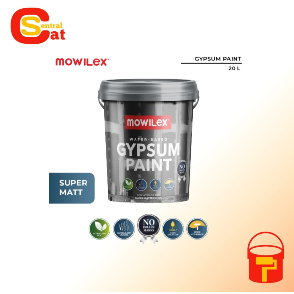 Mowilex Gypsum Paint Cat Plafon Partisi Gipsum - 20 L