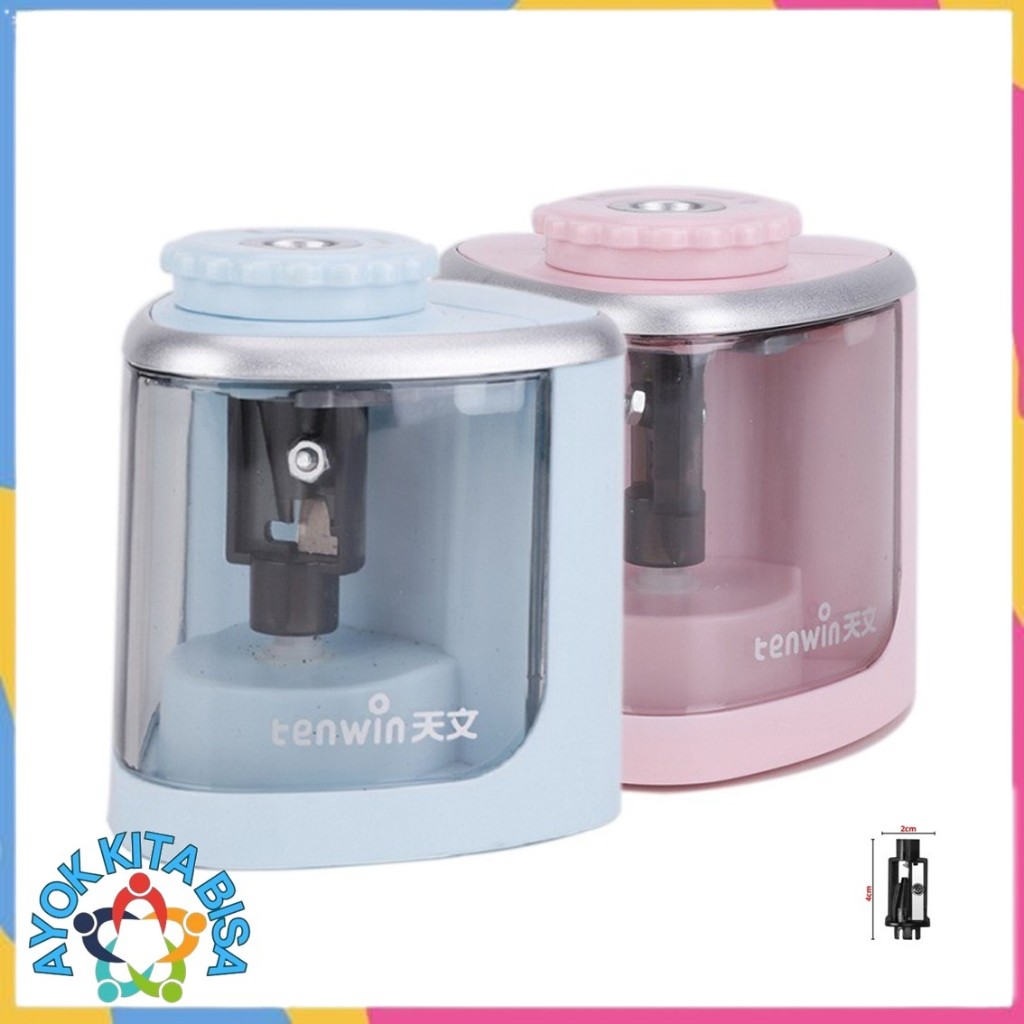 

AKB Rautan Pensil Listrik Otomatis Manual Baterai Rautan Pensil Elektrik Portebel Pencil Sharpener Rautan Pensil Rotary Pensil 6-8mm Untuk Alat Tulis Sekolah Kantor