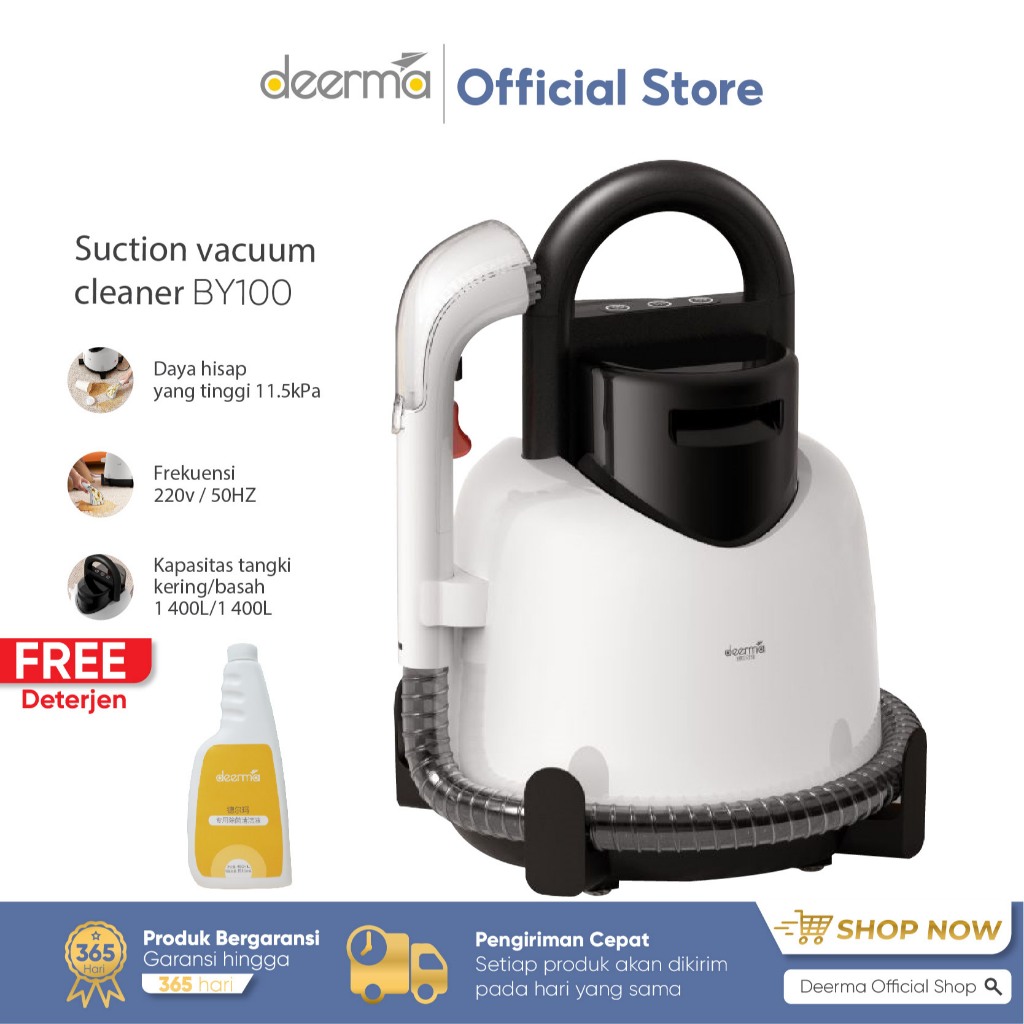 Deerma BY100 Suction Vacuum Cleaner Penyedot Debu Fabric Cleaning Machine Vacuum Sofa Dan Kasur