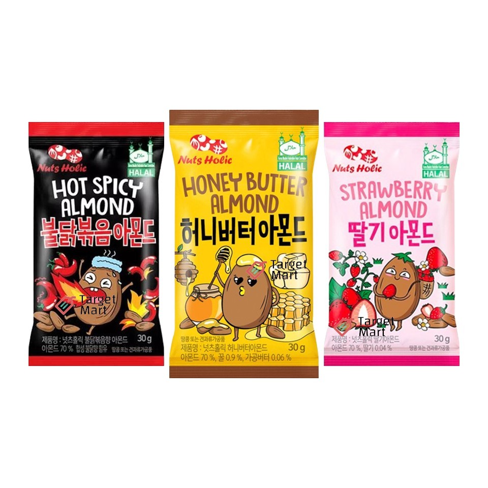 

Nuts Holic Kacang Almond Korea Berbagai Varian Pilih Rasa