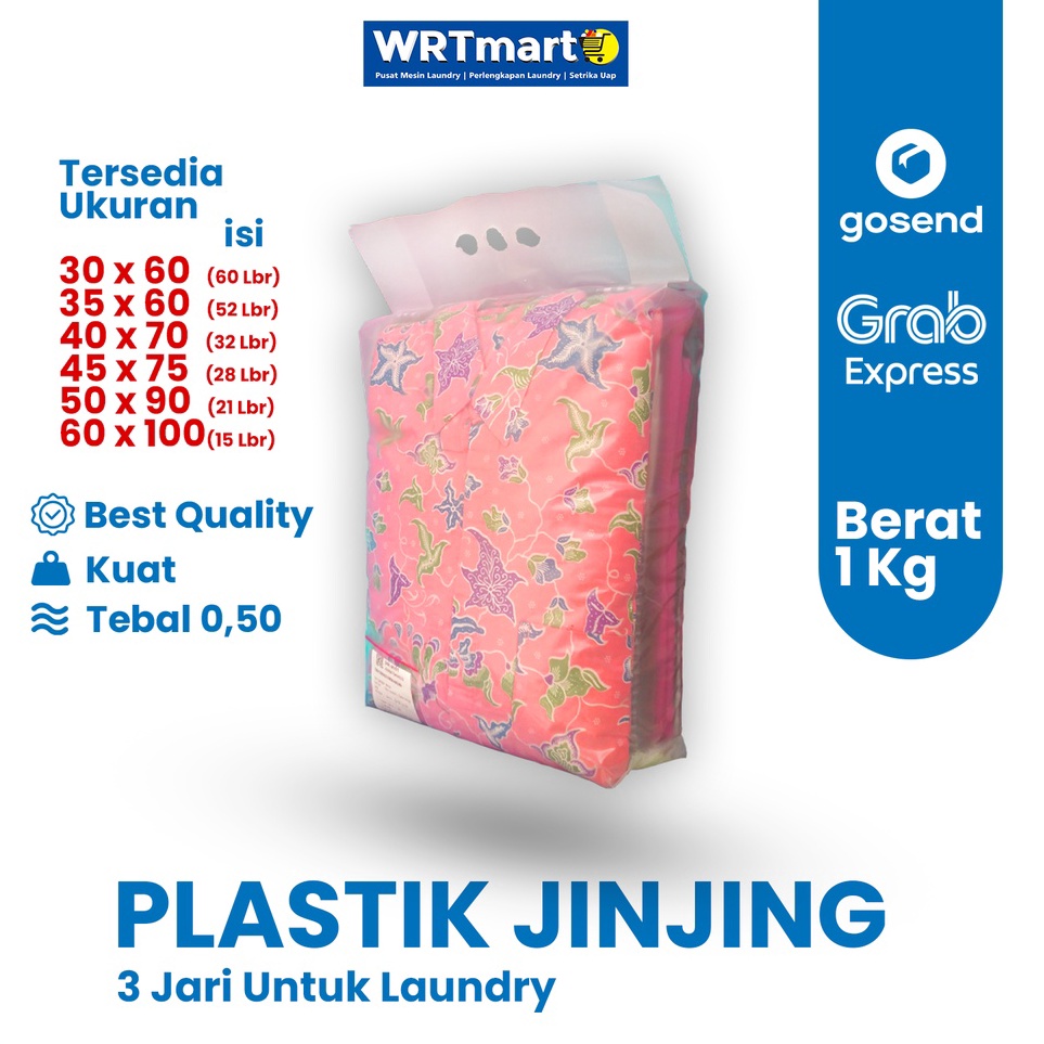 Plastik Laundry Jinjing 3 Jari  Plastik jinjing Laundry  Plastik Packing Laundry  Plastik Packing be