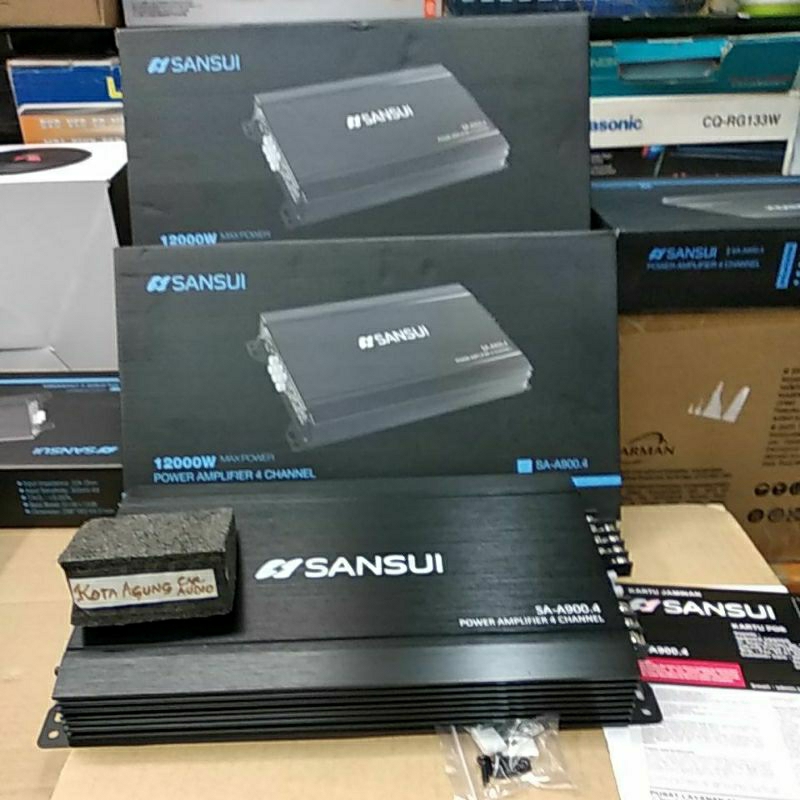 SANSUI SA-A900.4 Power Amplifier 4 Channel 12000W Max Power