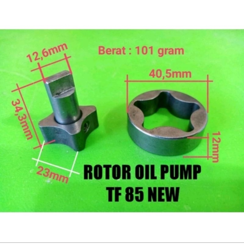 TF 85 MLY-DI ROTOR OLI PUMP MESIN DIESEL YANMAR 8.5PK