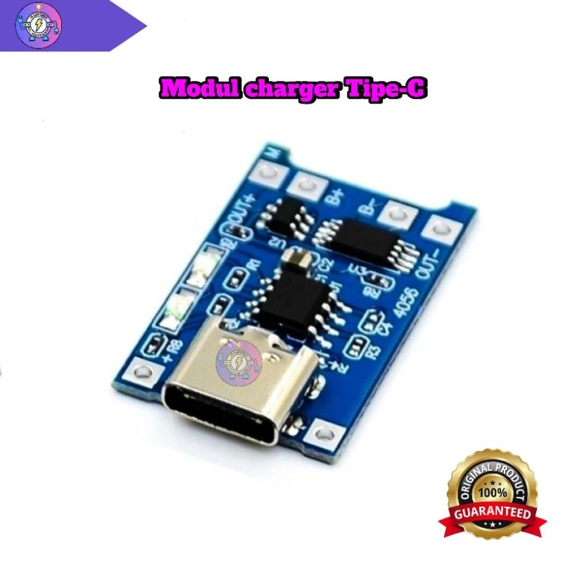 TP4056 Modul Charger 18650 Tipe-C