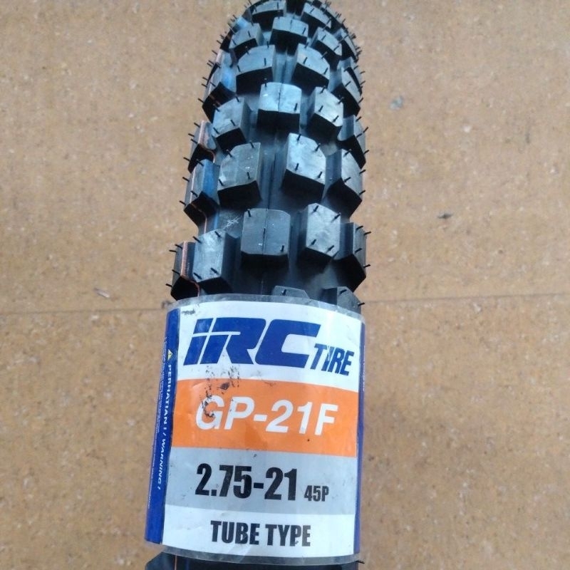 BAN TRAIL 2.75 RING 21 IRC KLX CRF Depan Ban IRC Trail 275-21 Ban Luar TRIALS Trial Tril IRC GP-21F 