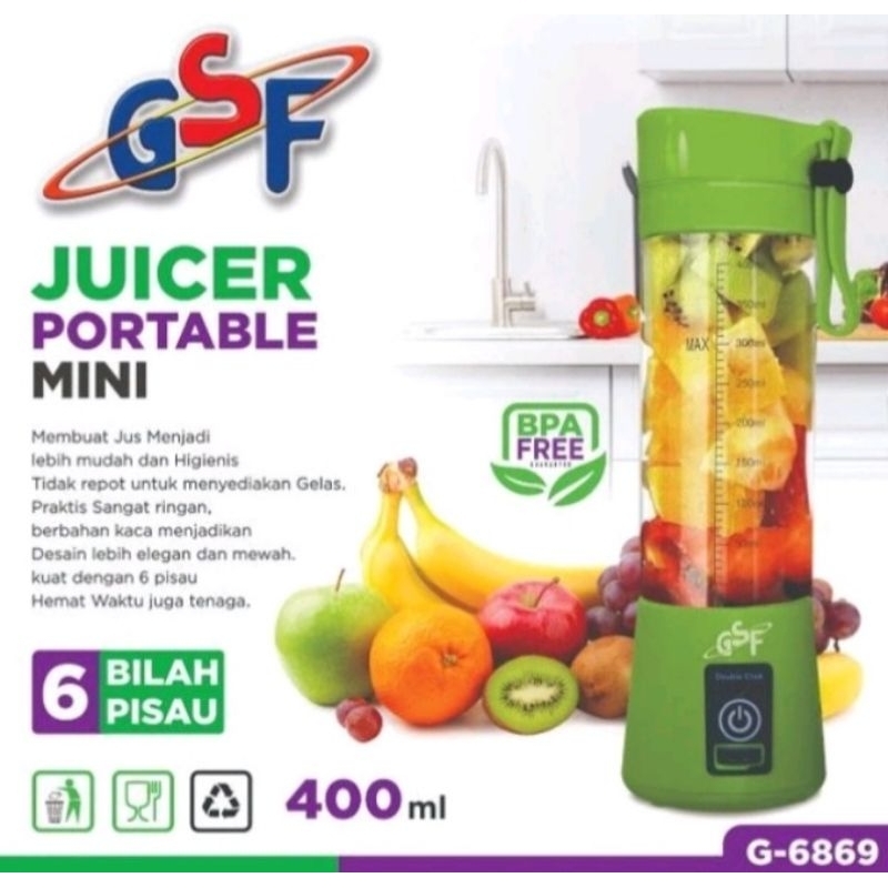 GSF-6869 MINI BLENDER Juicer 400ml BLENDER MINI GSF BLENDER MINI GSF-6869 / blender tangan - hand bl