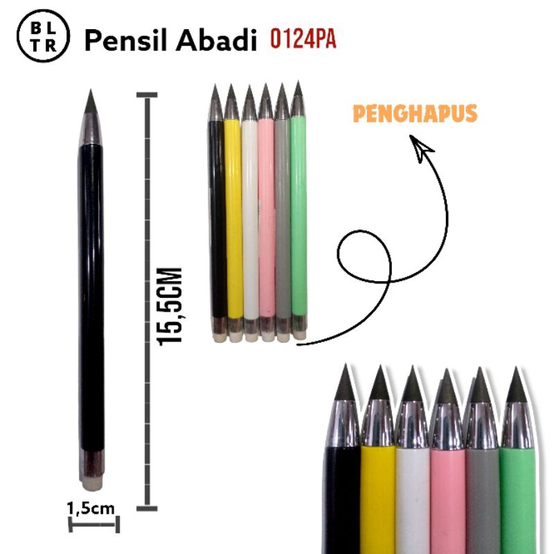 

PCS / PENSIL ABADI PENGHAPUS/PENSIL TANPA RAUTAN/tidak bisa habis (0124PA) //NEW ORIGINAL
