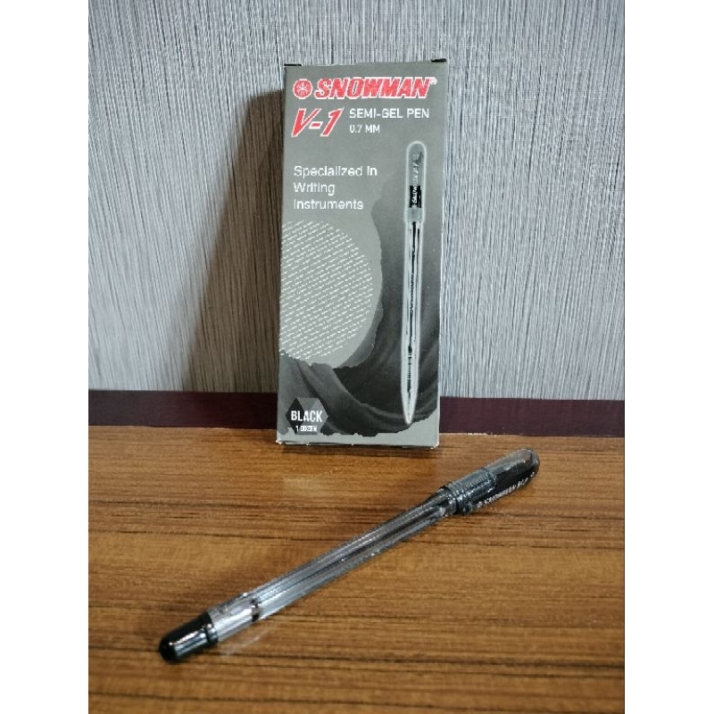 

Pulpen Snowman V1 0,7mm Tinta Hitam (per 1 kotak)