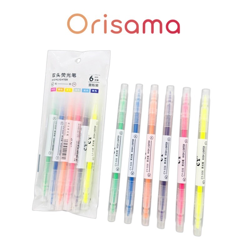 

Spidol 2 sisi Tebal dan Tipis Warna Highlighter Untuk Stationary Sekolah