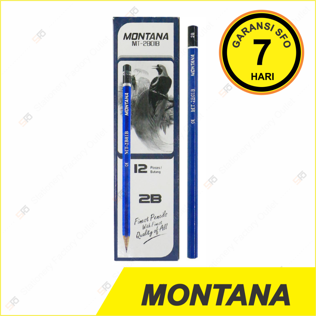 

12 Pcs Pensil Montana MT-2B01B - SFO Semarang Official