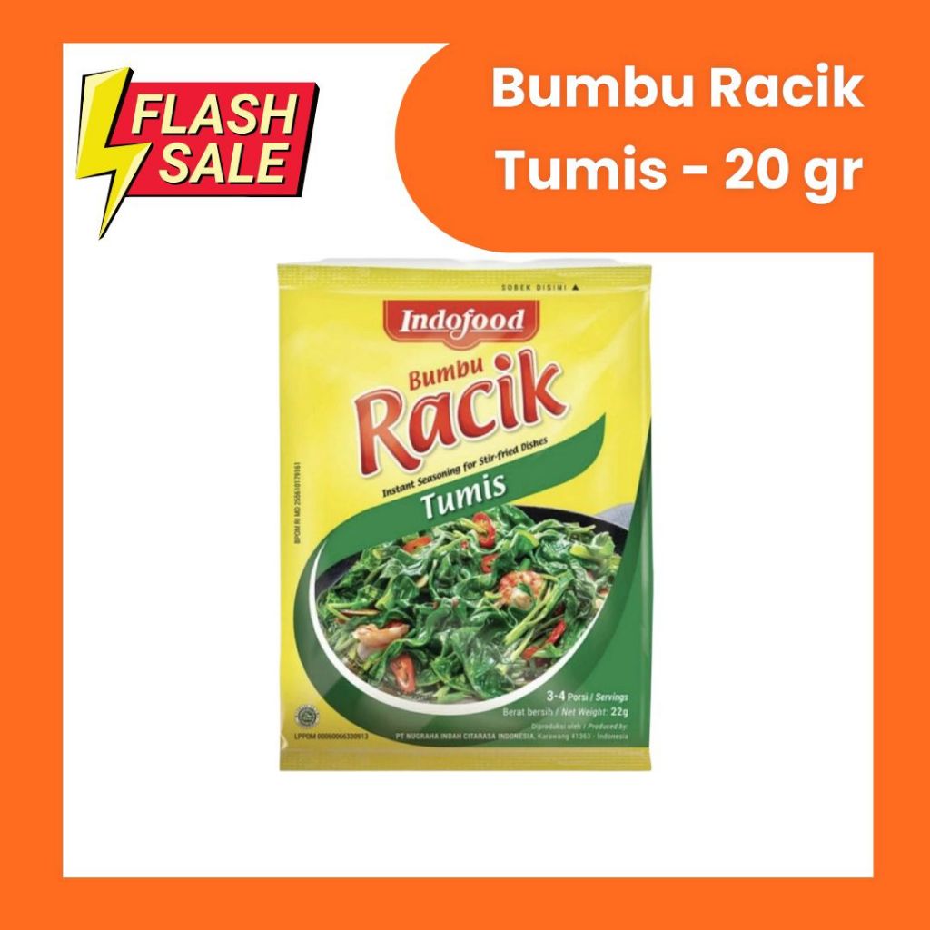 

BUMBU RACIK TUMIS INDOFOOD KEMASAN 20GR