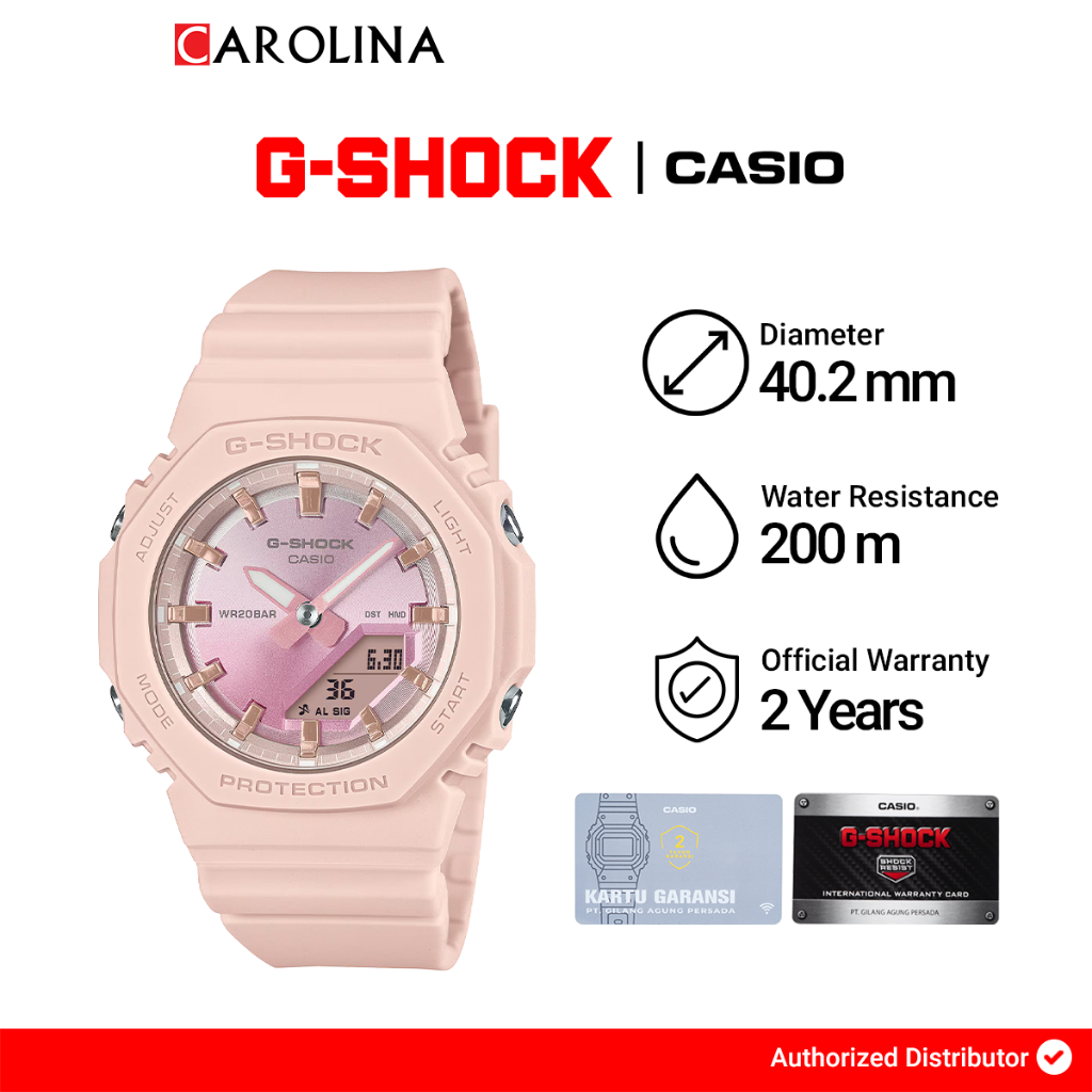 Jam Tangan Wanita Casio G-Shock GMA-P2100SG-4A Dial With Color Gradation Inspired By Sunset Resin Ba