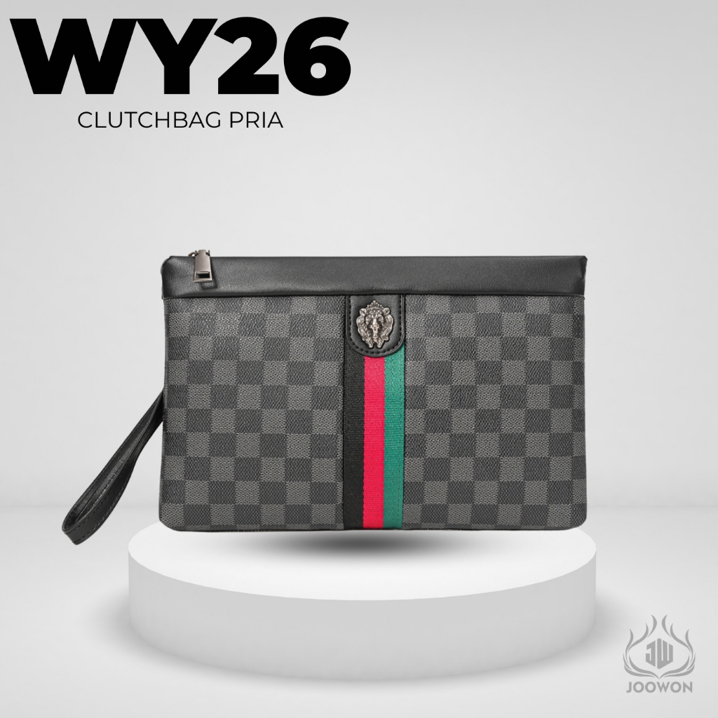 Dompet Clutch Pria Wanita Terbaru Kulit Sintesis Waterproof Super Premium Import - WY26