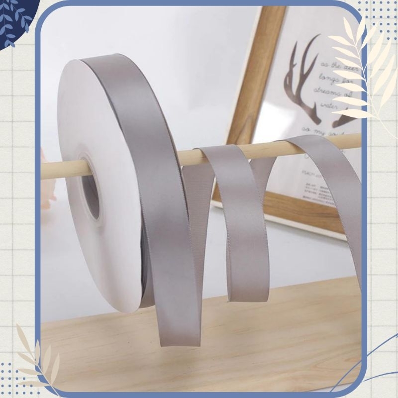 

Pita satin polos warna untuk buket meteran