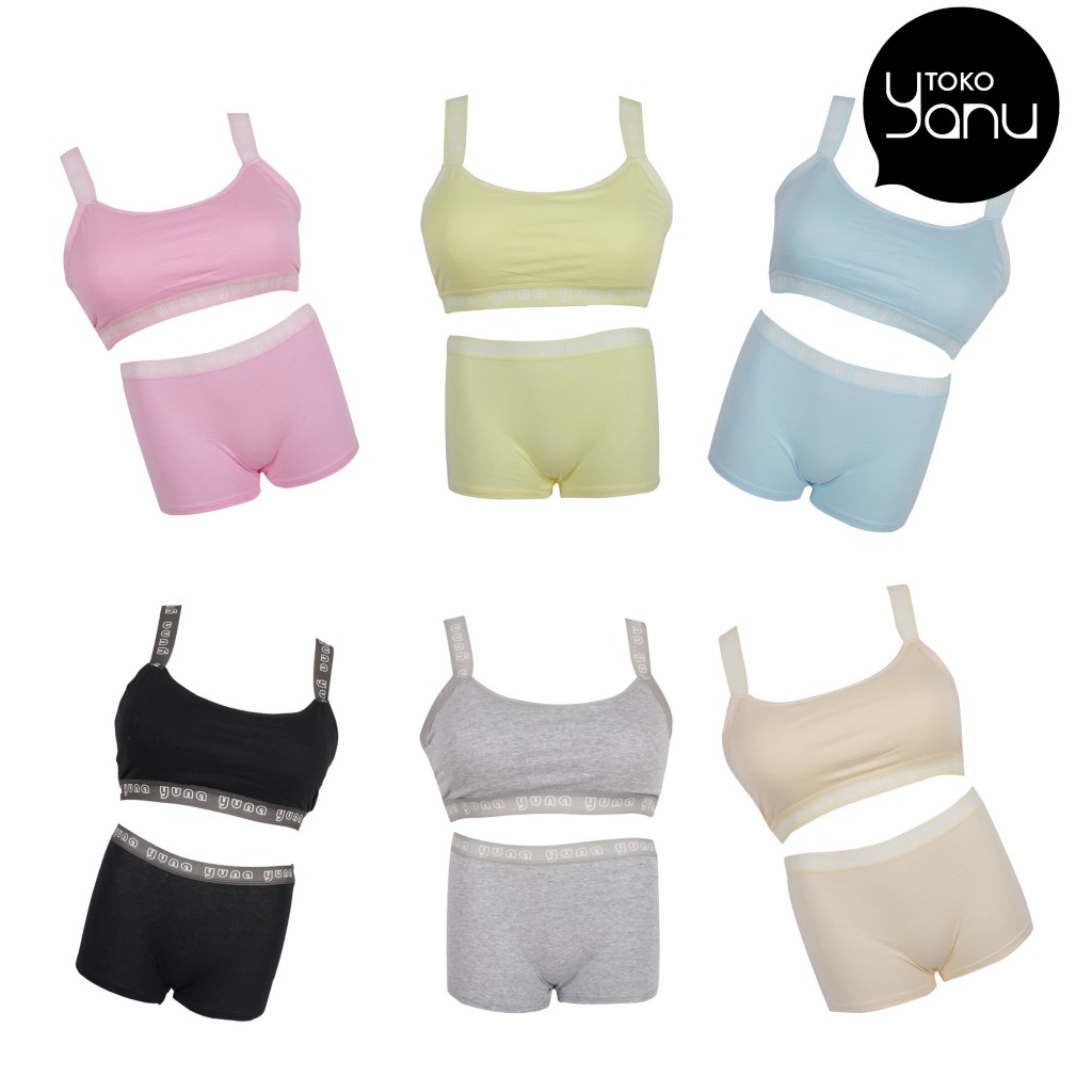 YANU | Size M - L | Setelan Miniset dan CD | Anak Katun YUNA 291/292