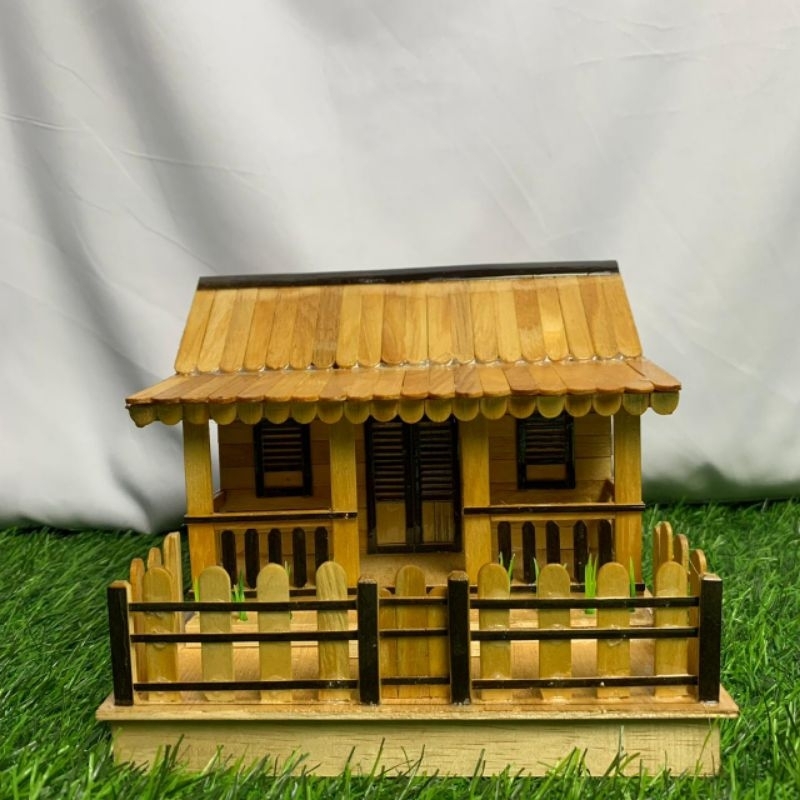 MINIATUR RUMAH ADAT BETAWI/RUMAH ADAT FULL STIK KAYU