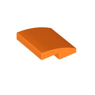 Lego Orange Part 15068 Slope, Curved 2 x 2