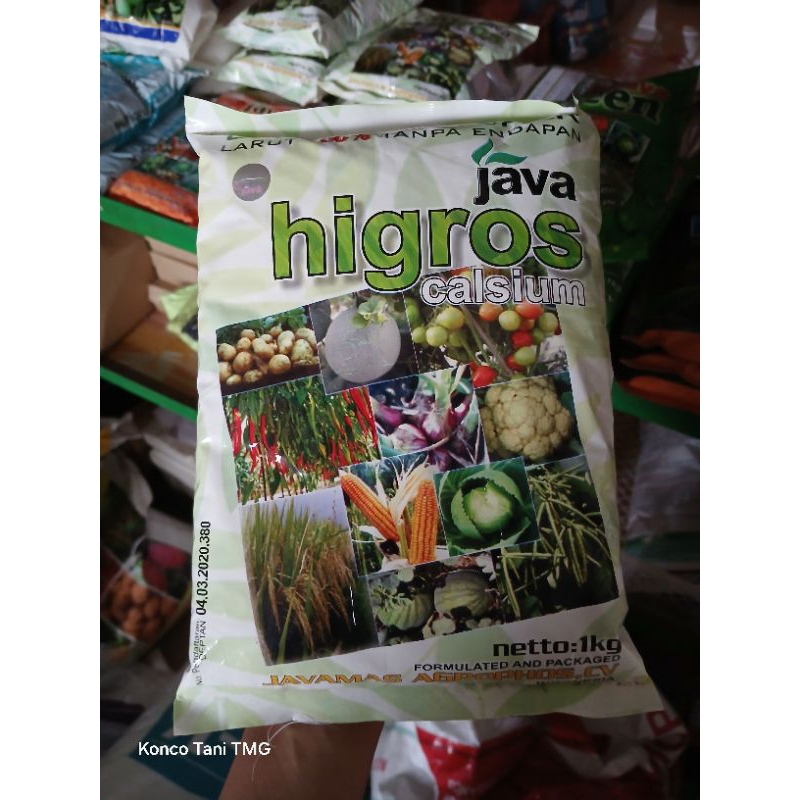 PUPUK CALSIUM SUPER JAVA HIGROS CALSIUM KEMASAN 1 KG