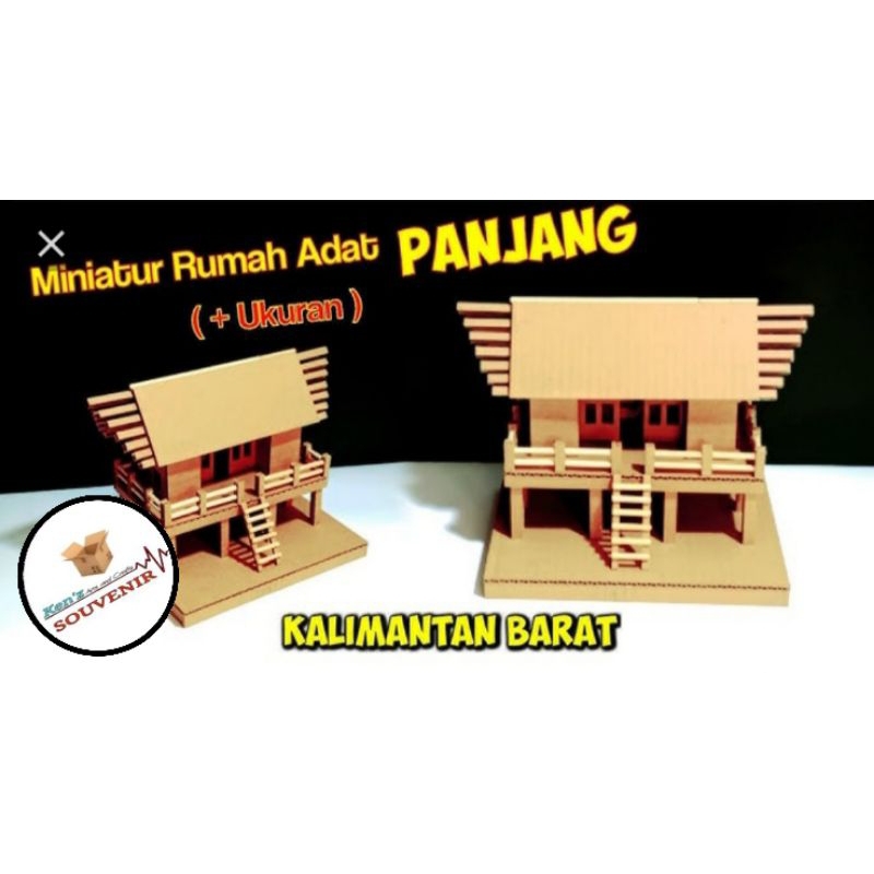 prakarya rumah adat PANJANG kalimantan barat