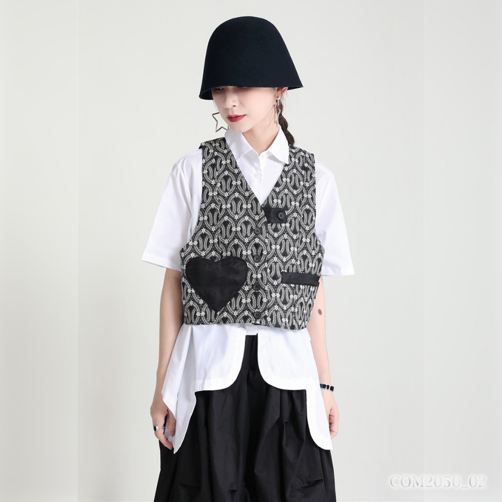 Patterned Heart Vest | COM2050