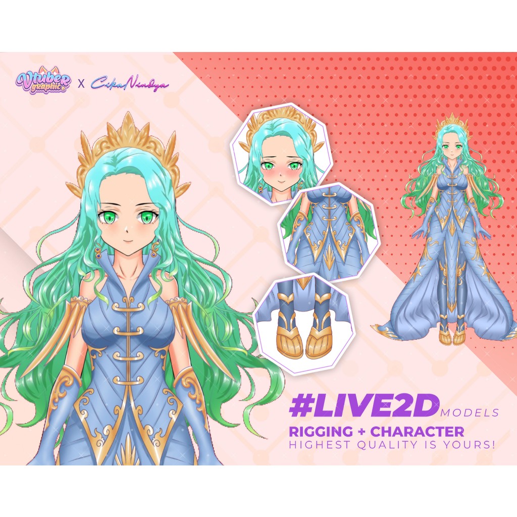 Jadikan Streaming Anda Lebih Menarik dengan VTuber Live2D Model Kreatif, Model Live2D Berkualitas, D