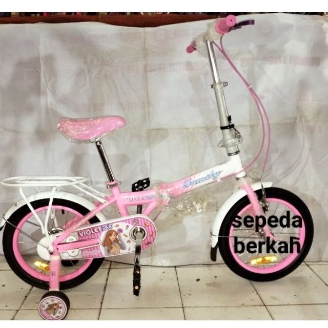 sepeda lipat 16 family violet 2 dan family touring
