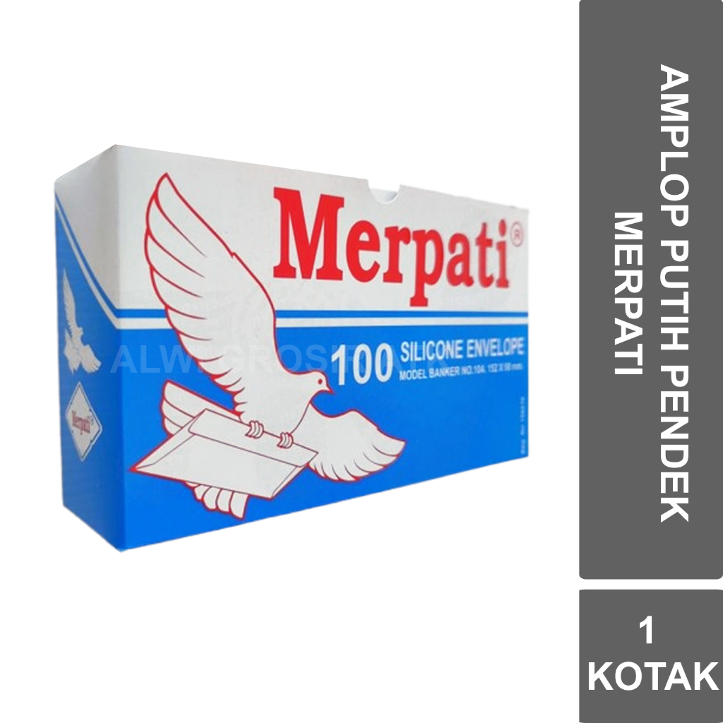

AMPLOP PUTIH PENDEK MERPATI NO.104 | 152 X 90 MM