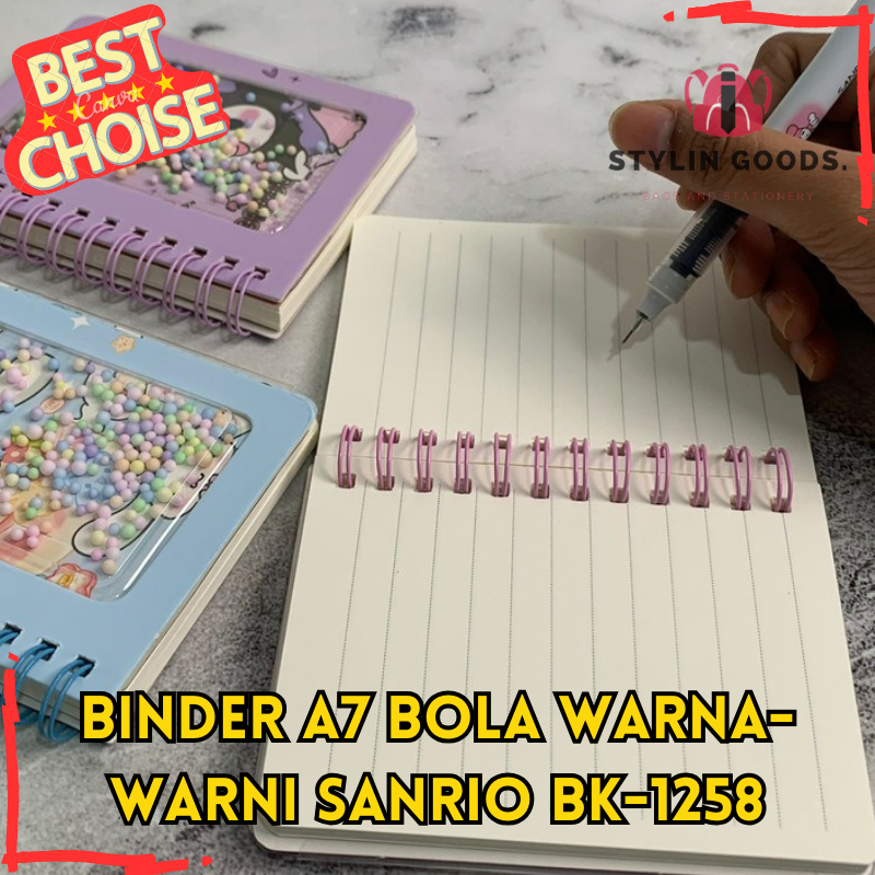 

BK-1258 BINDER MINI A7 BOLA WARNA-WARNI SANRIO / TERBARU BUKU CATATAN UNIK DENGAN BOLA BOLA BUKU CATATAN A7 SPIRAL MINI BERGARIS MOTIF SANRIO BISA COD