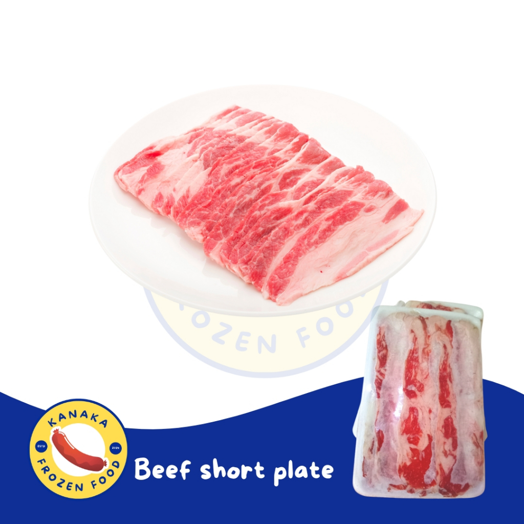 

Beef Short plate / Beef slice / daging sapi iris kanaka frozen food 250 gram