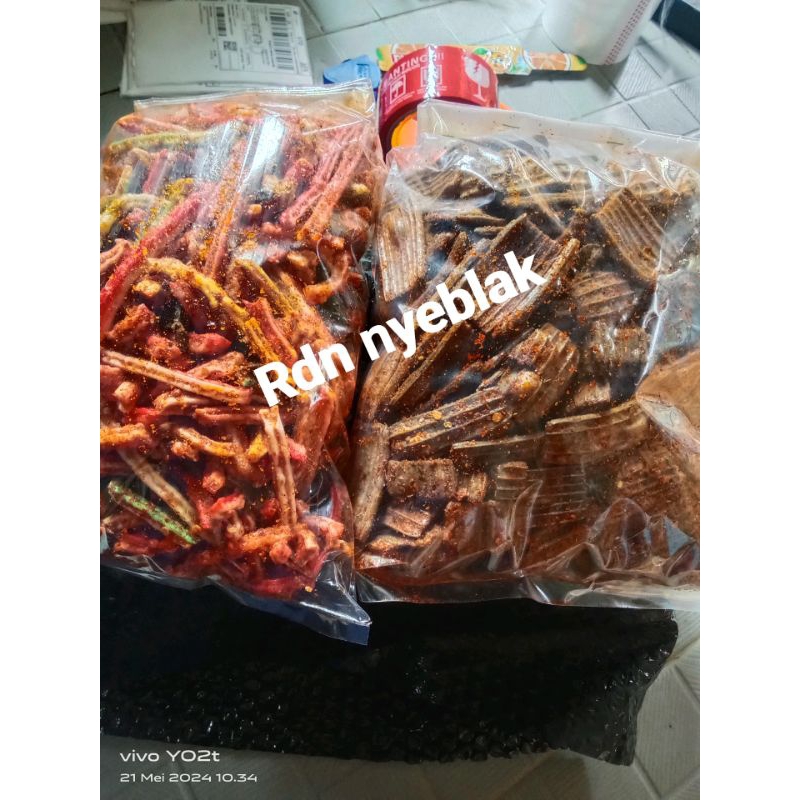 

BUNDLING 500grm krupuk jengkol, 500grm krupuk jaaT beton pedas