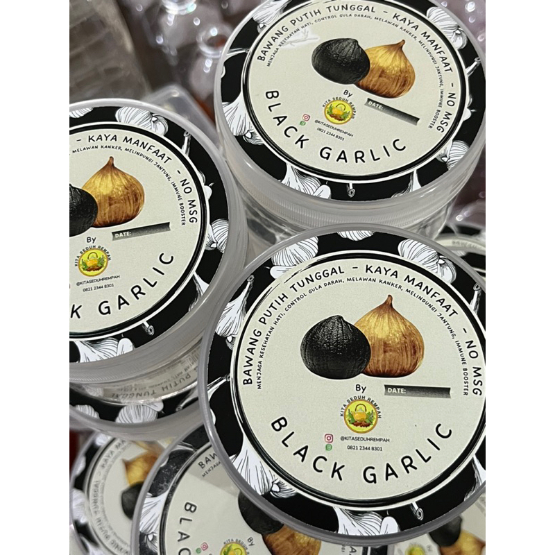 

Black Garlic - Bawang Hitam Tunggal Lanang 140gr - Herbal - Kita Seduh Rempah