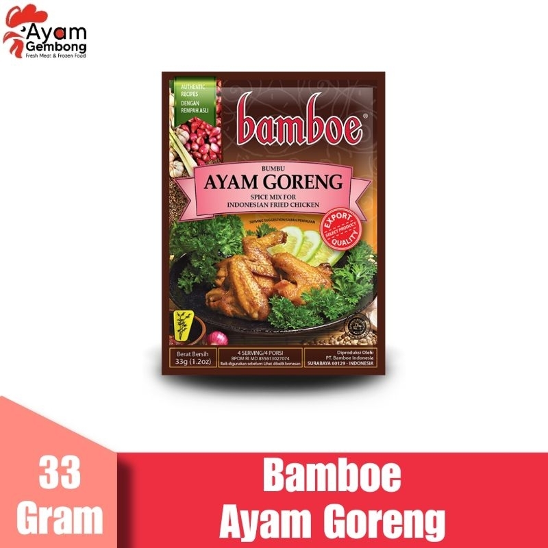 

Bumbu Ayam Goreng Bamboe 33g