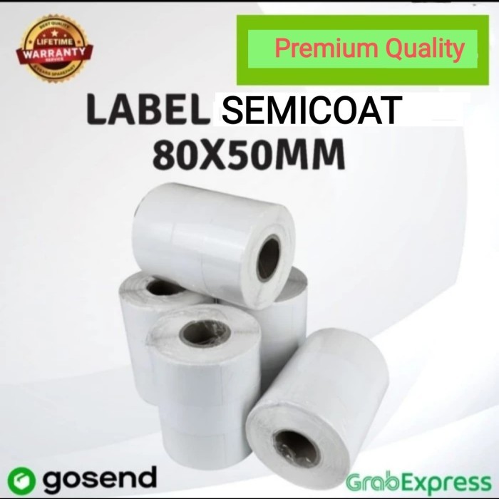 

LABEL SEMICOAT UK 80X50mm 1Line 2.000pcs Core3 Inch