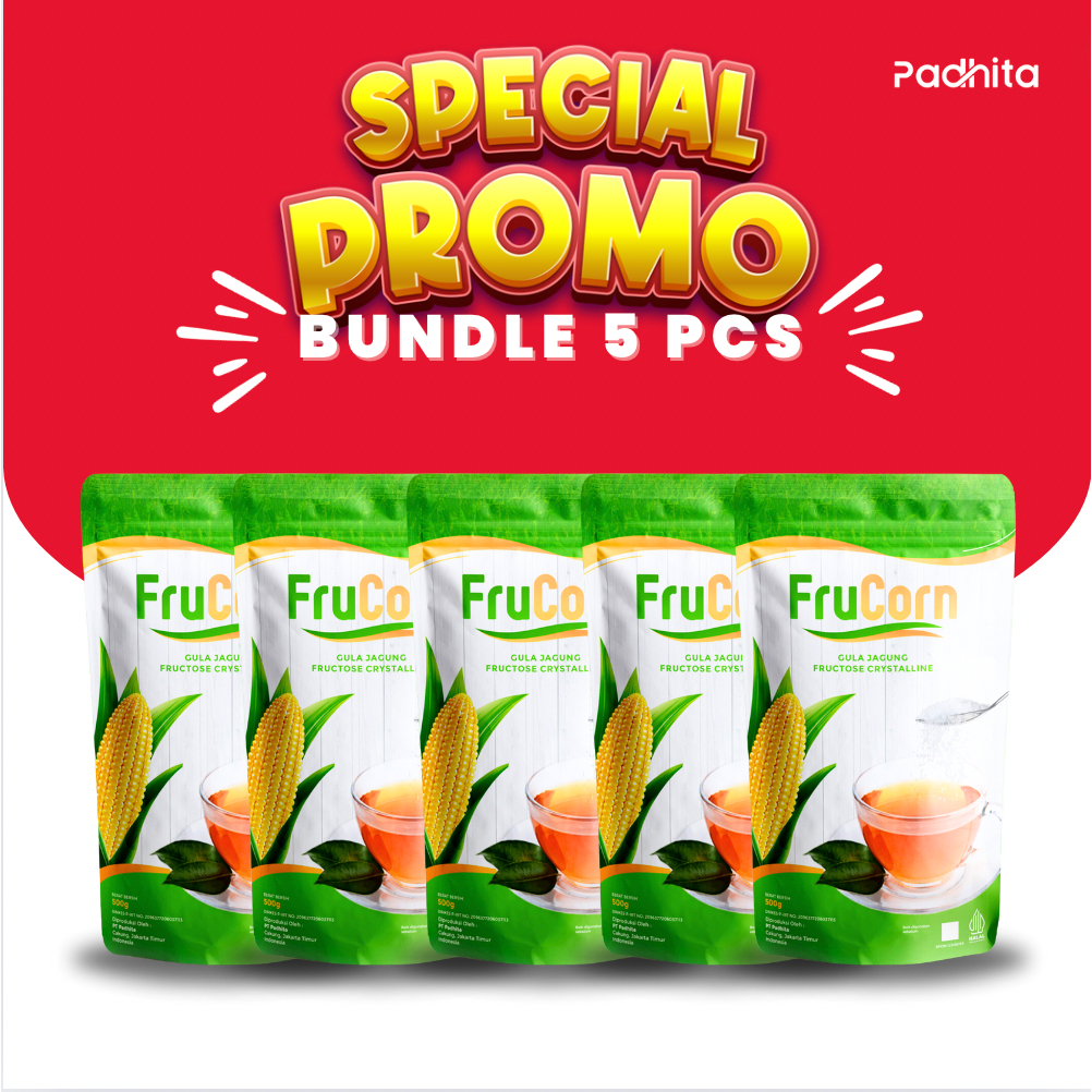 

[Bundle 5 Pcs] Gula Jagung Murni Sweetener Frucorn Pemanis untuk Bantu Batasi Gula Diabetes