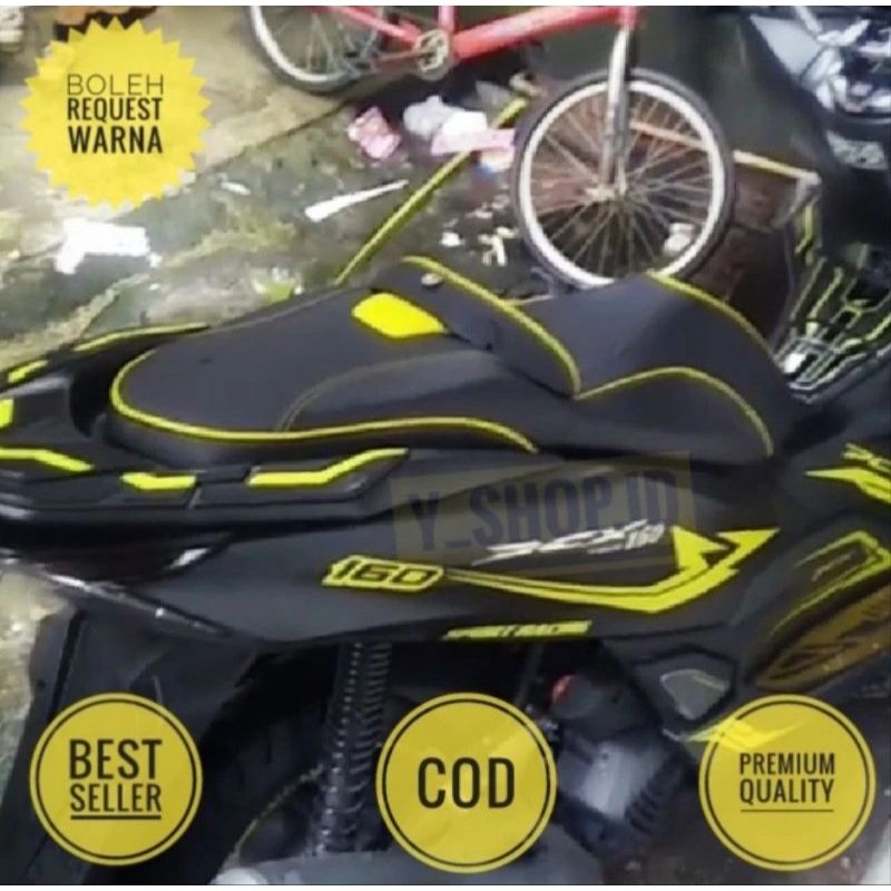 Sarung Cover Kulit Jok Custom Modifikasi Honda Pcx 160 150 Modif Eropa