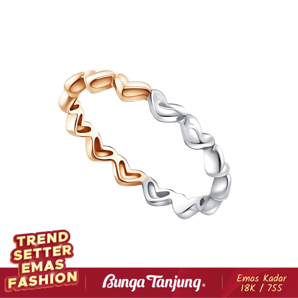 CINCIN GOLDEN LOVE MELTS B - SDW GOLD - EMAS 18K - BUNGA TANJUNG GOLD