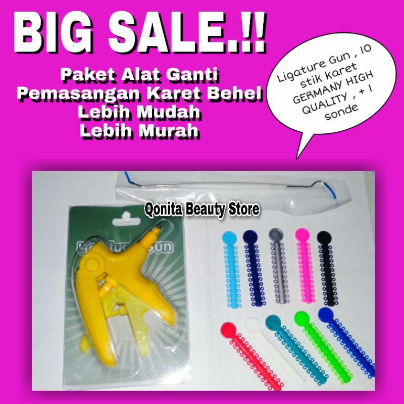 Paket Behel / Alat ganti behel / karet behel dan Gunshoter Behel Gunshooter behelsonde / Alat ganti 