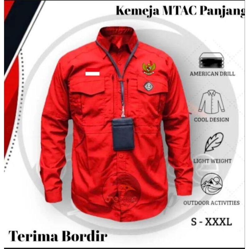 kemeja pria tactical timnas garuda