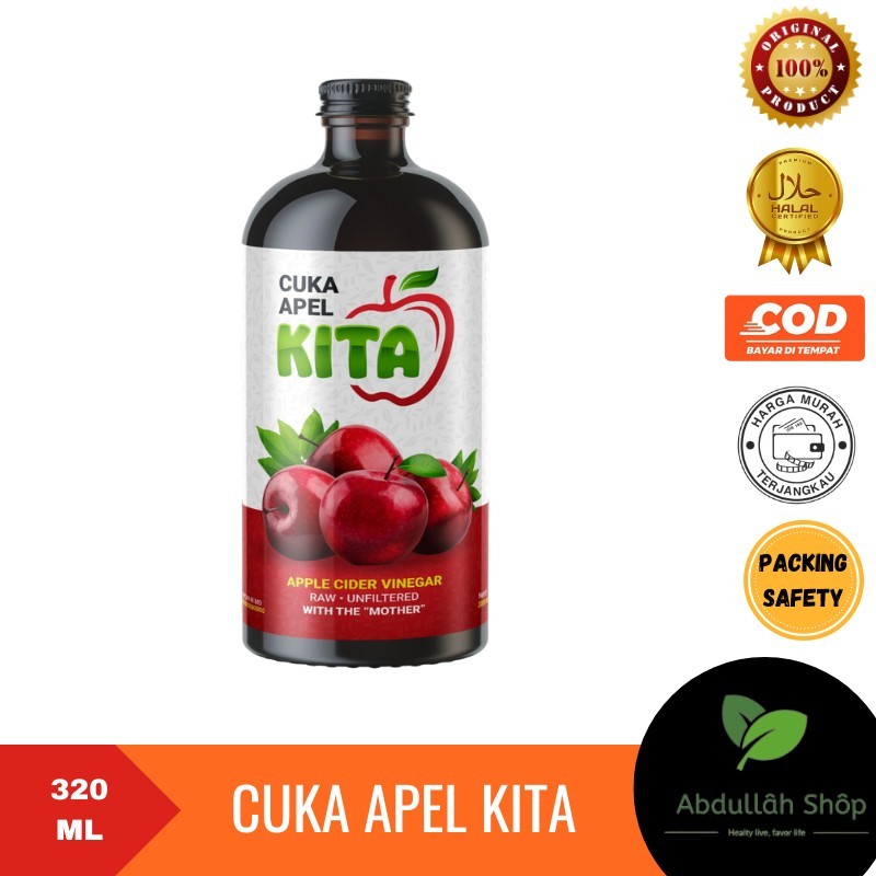 

Cuka Apel Kita With The Mother RAW Unfiltered Original Apple Cider Vinegar 300ml