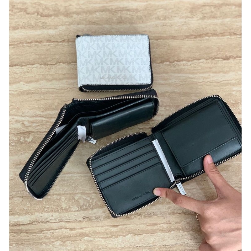 Cooper Zip Bifold Wallet Bright White