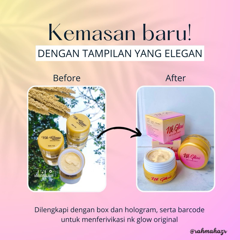 Cream wajah NK GLOW Original