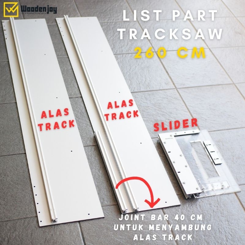 TRACKSAW 130 cm 1.3 Meter 260 cm 2.6 Meter WOODENJOY UNIVERSAL CIRCULAR SAW JOINTER DIY ALAS GERGAJI