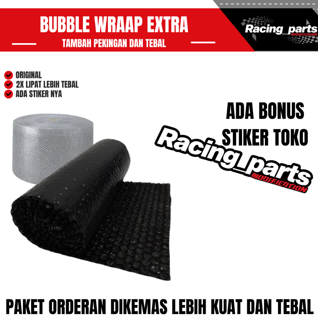 

Packingan pelindung / tambahan bubble wrap BUBBLE WRAP PELINDUNG PEKINGAN AMAN