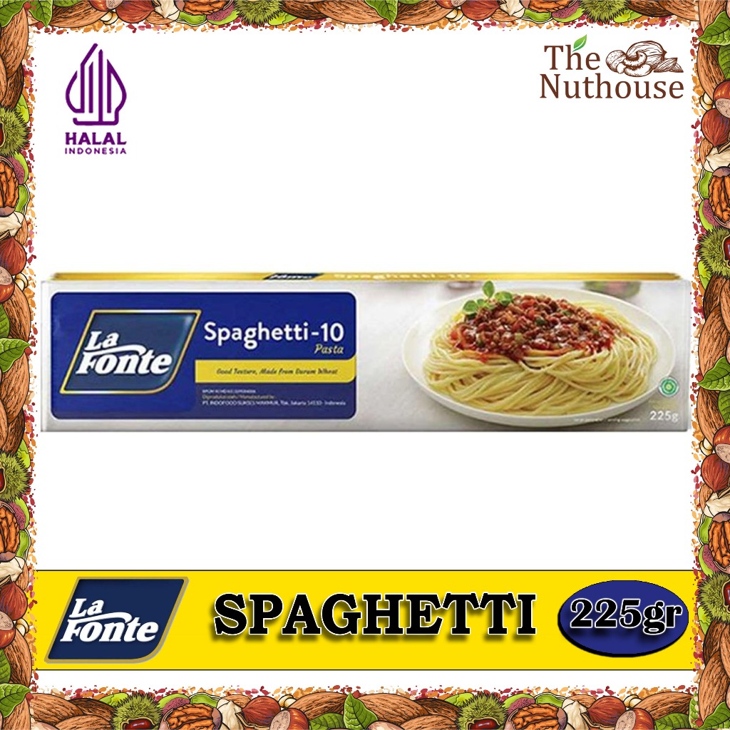 

LA FONTE Spaghetti Pasta - 10 225gr [HALAL]