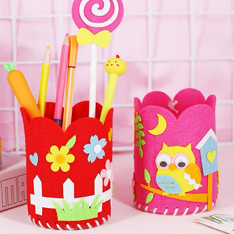 

DIY Tempat Pensil Flanel Pencil holder | Mainan Edukasi Anak Prakarya Meronce | Gift kado hadiah souvenir goodie bag anak Makassar