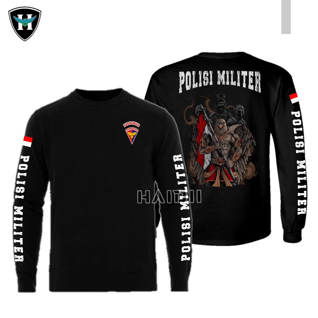 Kaos Pomau / Polisi Militer / Angkatan Udara / Tangan Pendek / Tangan Panjang