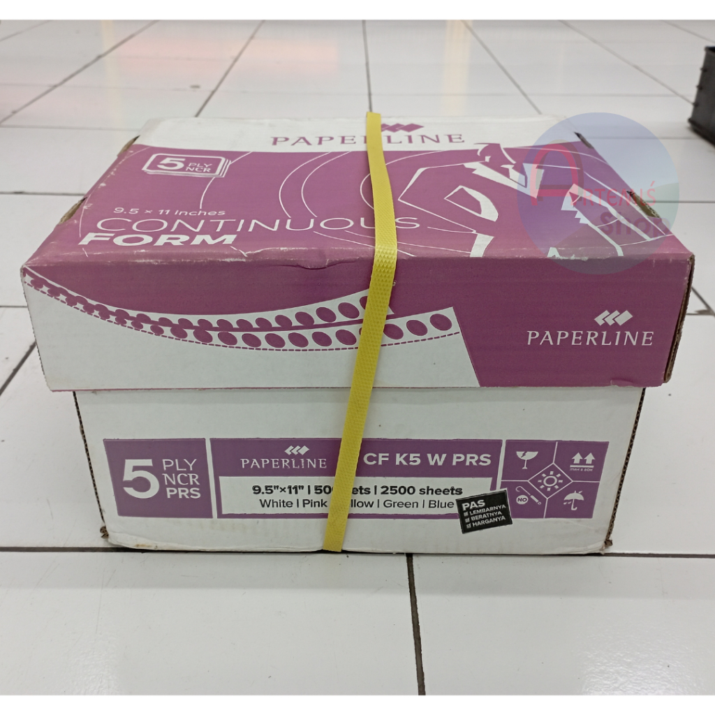 

Kertas Continuous Form PAPERLINE 5 Ply K5 PRS Warna Potong Kertas Komputer CF K5 PRS W