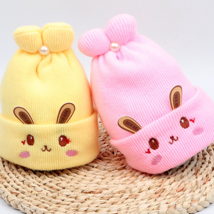 Diskon Terlaris  Toko1234 Topi Kupluk Bayi Bahan Rajut Motif KELINCI