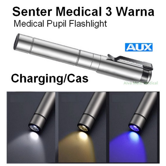Senter Medical 3 Warna / Medical Pupil Flashlight / Senter Medis / Senter Dokter / Medical Penlight